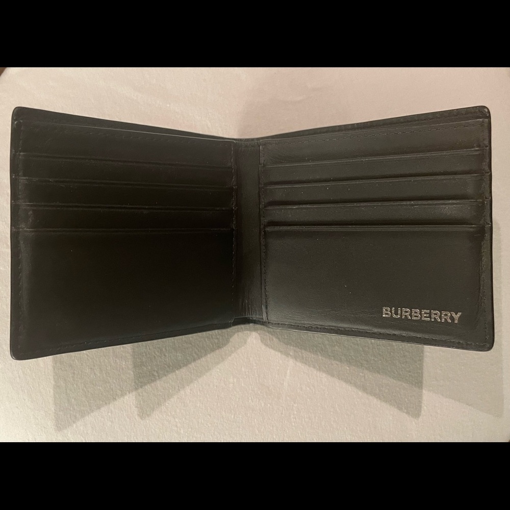 BURBERRY Checkered Bi-Fold Wallet